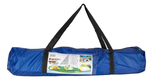 Carpa Iglu Camping Impermeable 4 Personas Bolso 2x2x1.40m Azul