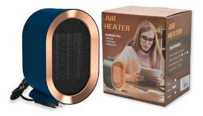 Calefactor Eléctrico Genérica Air Heater Jx1201 Azul 1200w Azul Marino