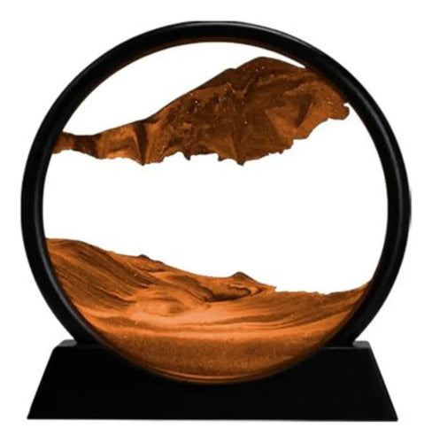 Adorno Arena Movediza Flotante Decoracion Circular 19,5x18cm Varios