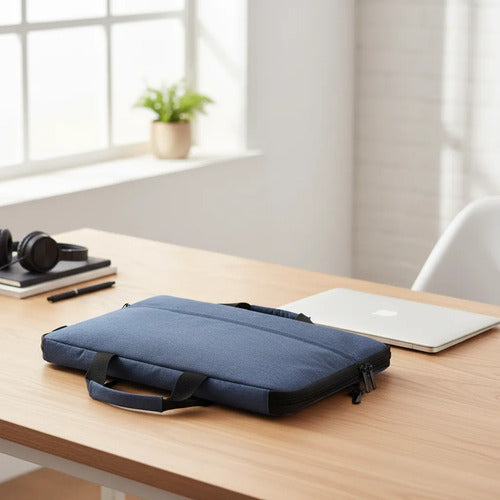 Funda Bolso Laptop 15.6 Portafolio Impermeable Notebook Azul