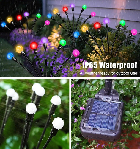 Set X8 Luces Solares Led Jardin Estaca Lampara Exterior Foco