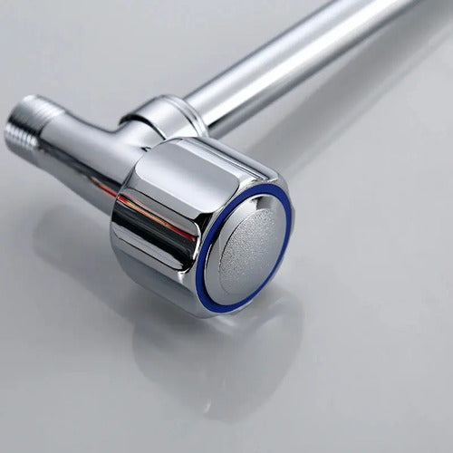 Canilla Cocina Pared Unitaria Grifo Mesada Metal Flexible