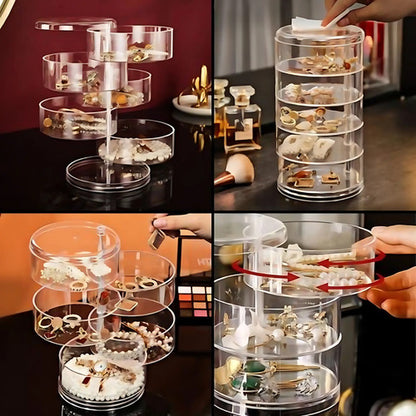 Organizador Joyas Accesorios Anillos Pulseras Giratorio Aleatorio