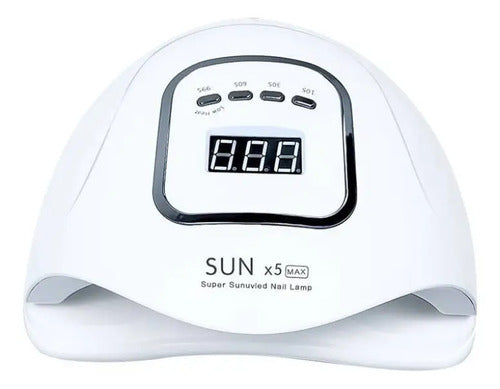Lampara Secador De Uñas Cabina Uv 45 Led Manicura 120w Blanco