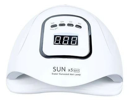 Lampara Secador De Uñas Cabina Uv 45 Led Manicura 120w Blanco