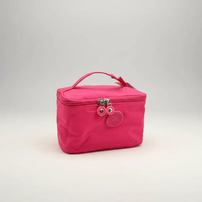 Neceser Organizador Doble Cierre Maquillaje Separador 21cm Fucsia