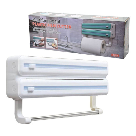 Organizador Porta Rollos Dispensador Papel Aluminio Film