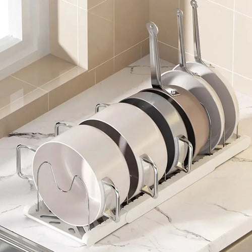 Organizador De Ollas Sartenes Tapas Extensible Cocina Aleatorio