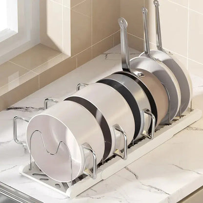 Organizador De Ollas Sartenes Tapas Extensible Cocina Aleatorio