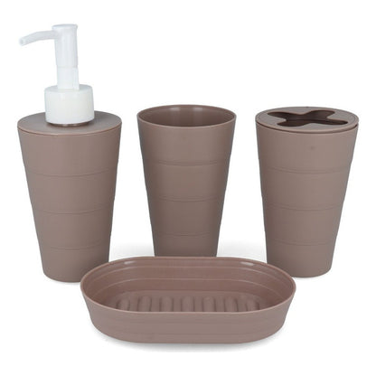 Set De Accesorios Baño De Plastico 4 Piezas