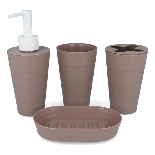 Set De Accesorios Baño De Plastico 4 Piezas