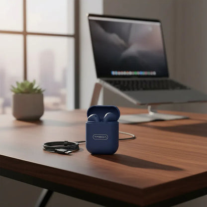 Auriculares Inalámbricos 6 Colores Bluetooth Estuche In Ear Azul
