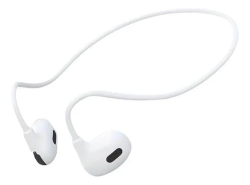 Auricular Deportivo Open Ear Táctil Inalámbrico 4 Horas Blanco