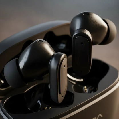 Auriculares Bluetooth Inalámbricos Reducción Ruido Estuche Negro