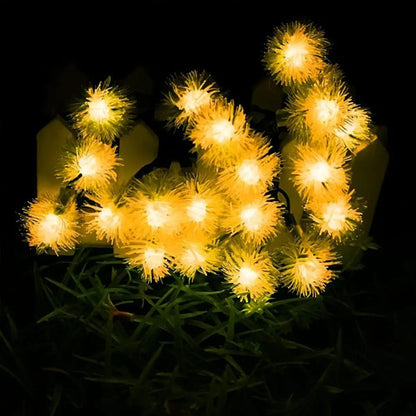 Guia Solar Guirnalda Luces Led Calidas Y Rgb Lamparas 5 Mts