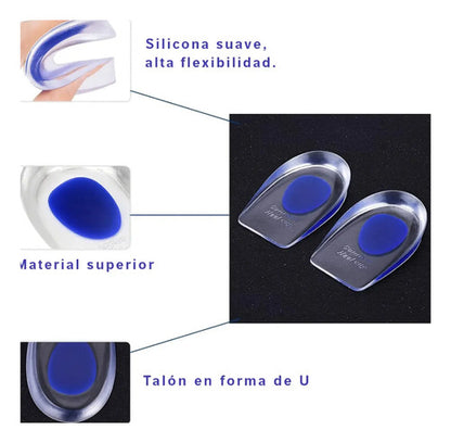 Talonera De Silicona 1 Par Protector Para Talones 35-39 Transparente