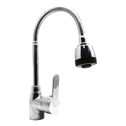 Grifo Monocomando Mesada Canilla Cocina Flexible + Colillas