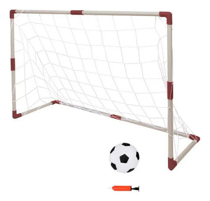 Arco Fútbol Infantil Pvc Pelota Inflador 97x64x35cm Portería Aleatorio