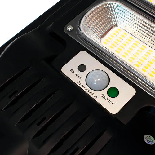 Foco Solar Led 300w Con Sensor Movimiento Luz Blanco Frío Exterior L-6061