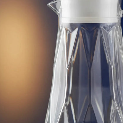 Jarra Acrílica Tapa Asa 18l Transparente Agua Jugo Bebida Transparente