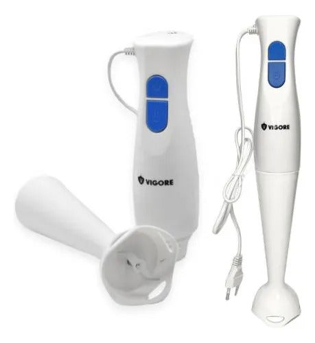 Batidora Licuadora Mano Mixer Multiuso 2 Velocidades Cocina Blanco