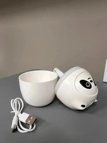 Humidificador Ultrasónico Aromatizador Panda Usb Color Blanco