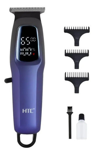 Cortapelo Profesional Htc Inalambrica Pantalla Lcd Hoja T Violeta Con Negro