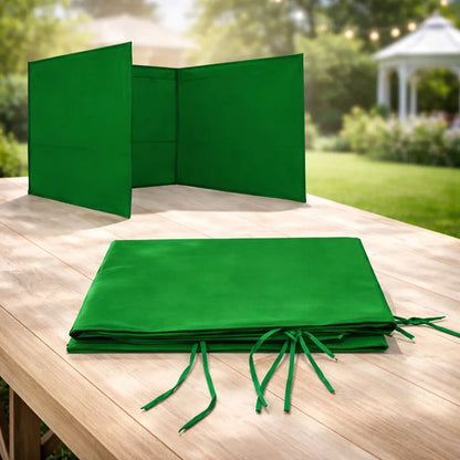 Lona Pared Gazebo 3 Lados Oxford 210 Toldo Lateral Poliester Verde