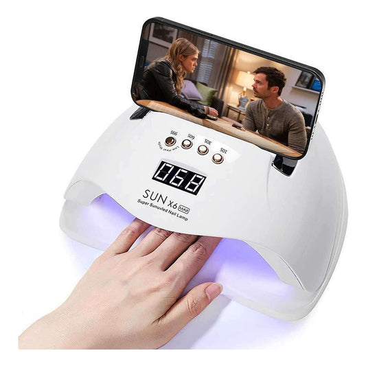 Lampara Secador De Uñas Cabina Uv 45 Led Con Soporte Celular
