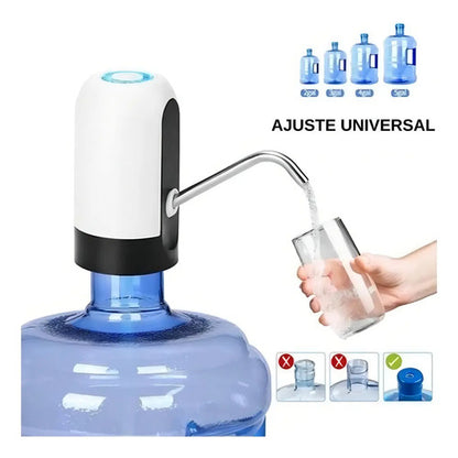 Dispensador De Agua Automático Para Botellon Recargable Color Blanco