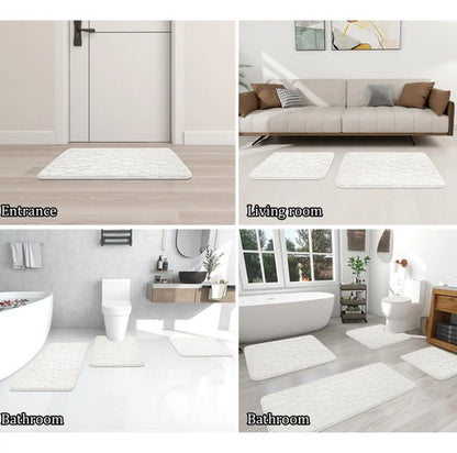 Alfombra Baño Antideslizante Super Absorbente 60x40cm Aleatorio