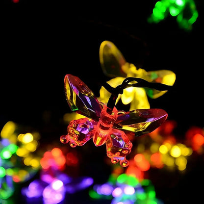 Guirnalda Solar Guia Luces Led Calidas Y Rgb Lamparas 5 Mts