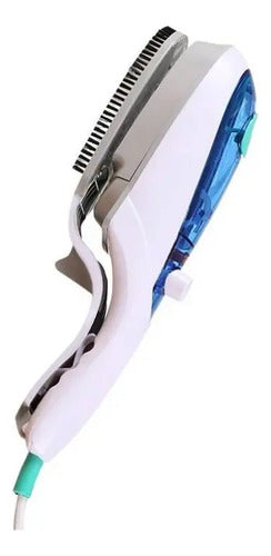 Plancha Ropa A Vapor Plancha A Vapor Portatil Blanco Con Azul Verde