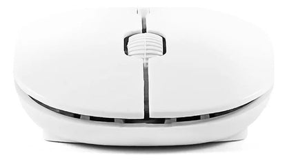 Mouse Inalambrico Recargable Rgb Slim Silencioso Usb Pc Mac Blanco
