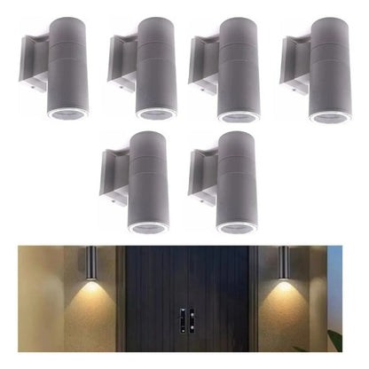 Set X6 Foco Pared Aplique Exterior Lampara Unidireccional