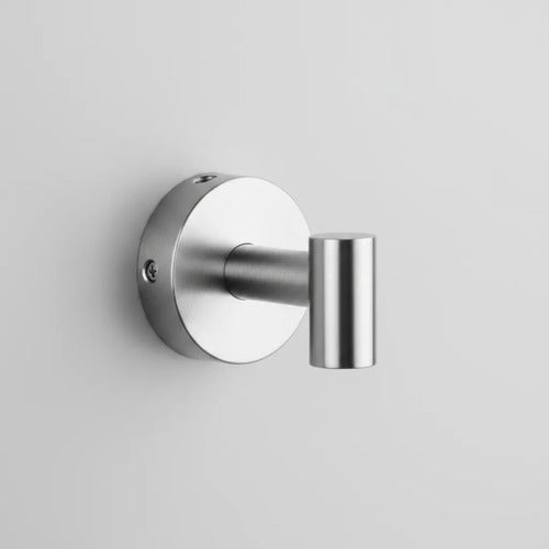 Gancho Perchero Baño Acero Pared Toalla Acero 6.5x5.5cm Plateado