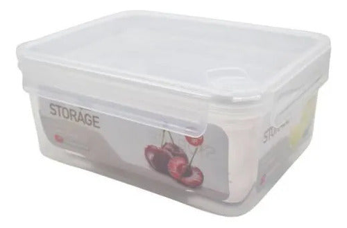 Set Recipientes Hermeticos Pack X3 Piezas Plastico 3 Tamaños Blanco