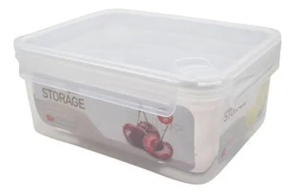 Set Recipientes Hermeticos Pack X3 Piezas Plastico 3 Tamaños Blanco