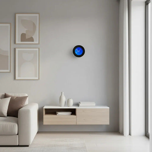 Sensor Detector Gas Wifi Alarma App Tuya Pantalla Lcd Blanco