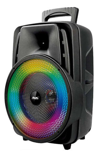Parlante Inalambrico Bluetooth Ios Android 8 Pulgadas Luces Negro