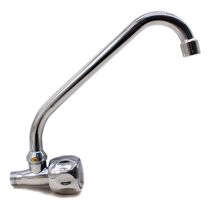 Canilla Cocina Pared Unitaria Grifo Mesada Metal Agua Fria