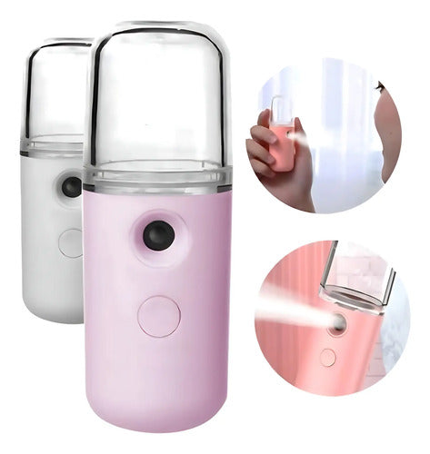 Vaporizador Rostro Facial Hidrata Nano Spray Recargable Usb Aleatorio