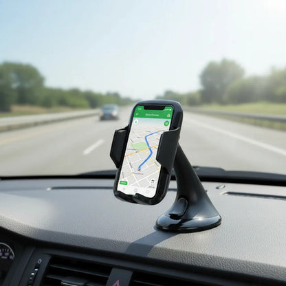 Soporte Porta Celular Auto Parabrisas Tablero 360 Ajustable Negro