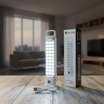 X2 Luz De Emergencia Recargable Foco Lampara Led Linterna Blanco