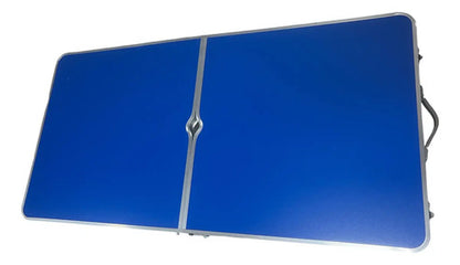 Mesa Plegable Con 4 Bancos Para Camping 120cm Color Blanco Diseño Moderno