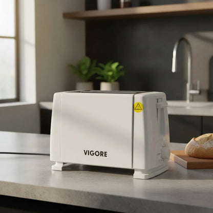 Tostadora Electrica 2 Rebanadas 700w Pan 6 Niveles Acero Blanco