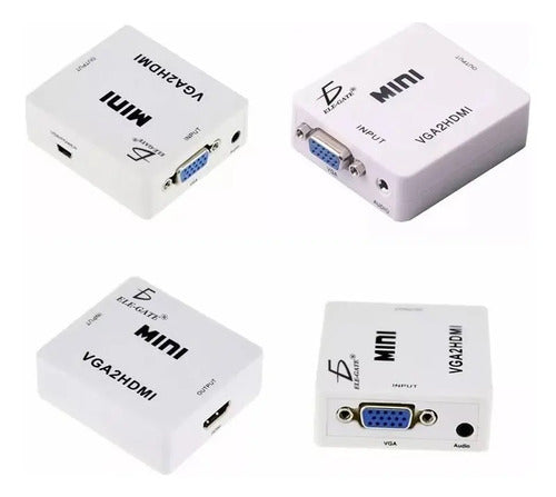 Adaptador Vga A Hdmi Con Audio Y Video Para Pc, Para Conectar Laptop A Tv