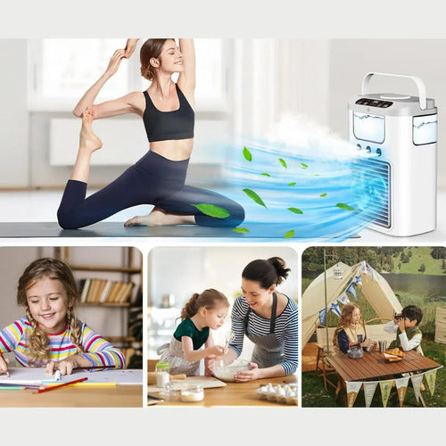 Enfriador Portatil Con Agua Hielo Mini Ventilador Usb Varios