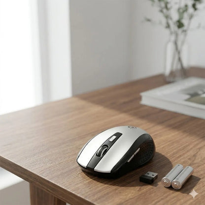 Mouse Inalambrico Optico Usb Pc Laptop Mac Oficina 6 Botones Aleatorio