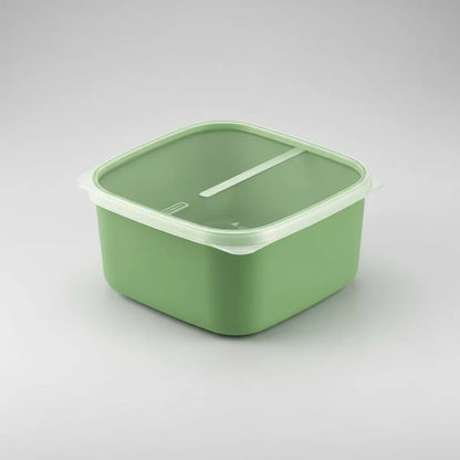 Recipiente Pote Plástico Tupper Tapa Transparente 3.4l Verde Verde